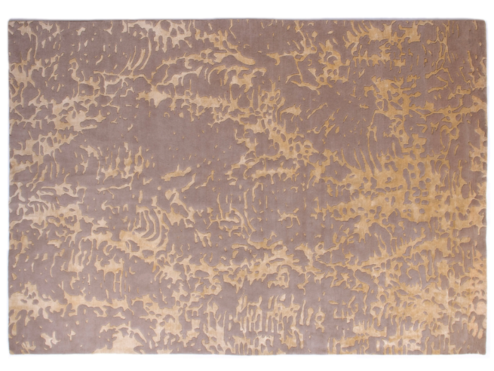 NATURA - Patterned rectangular wool and silk rug _ Ghodrati Rug